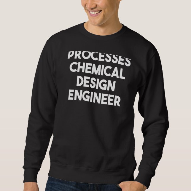 Sudadera Ingeniero químico de procesos (Anverso)