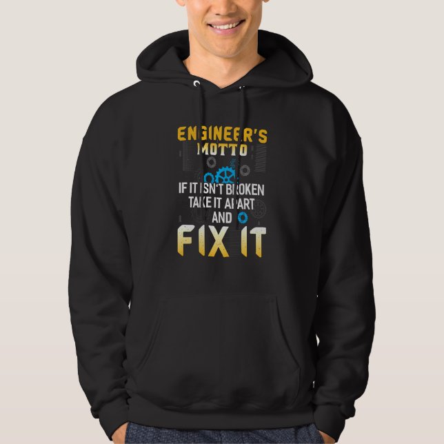 Sudadera Ingenieros Motto Funny Engineering (Anverso)
