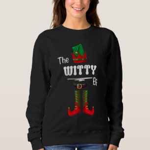 Sudadera ingenioso Grupo de Elfos a juego Familiar Navidad