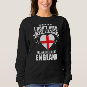 Sudadera Inglaterra a la que no necesito terapia