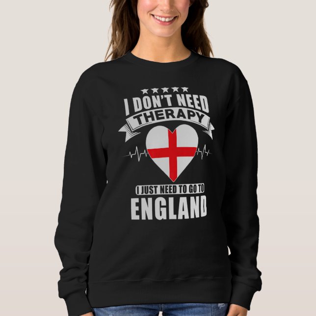 Sudadera Inglaterra a la que no necesito terapia (Anverso)