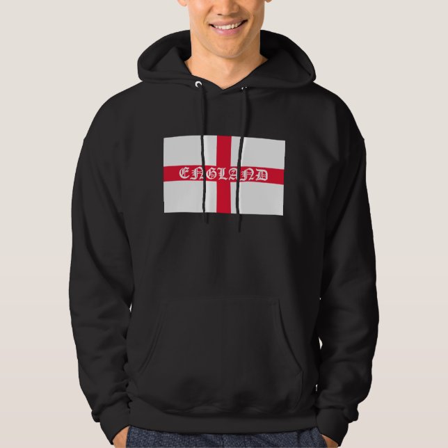 Sudadera Inglaterra en el texto blanco en bandera (Anverso)
