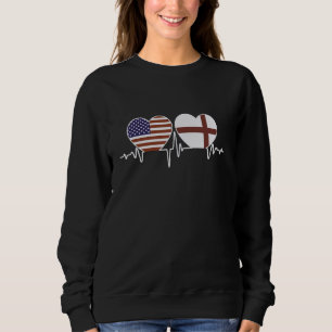 Sudadera Inglaterra Estados Unidos - Corazones gemelas esta