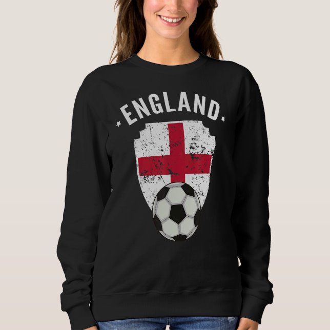Sudadera Inglaterra Fútbol Bandera Inglaterra Orgullo inglé (Anverso)
