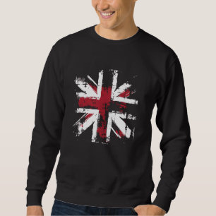 Sudadera Inglaterra para el inglés Vintage Lover Retro Eng