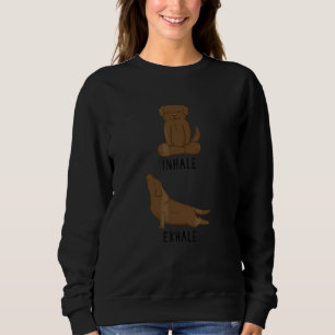 Sudadera Inhalar Exhalar Labrador Retriever Chocolate Lab P