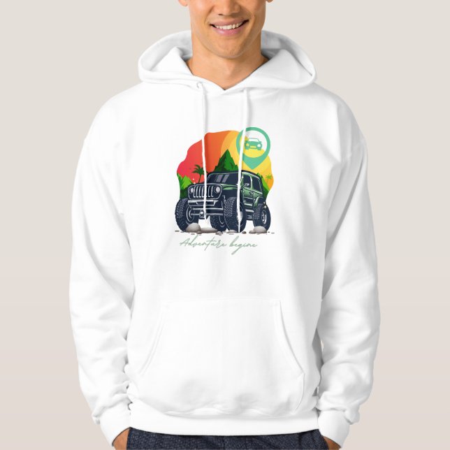 Sudadera inicio de la aventura, fuera (Anverso)