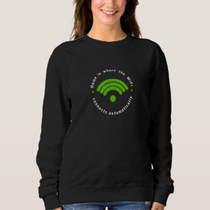Sudadera Inicio es donde WiFi se conecta automáticamente di