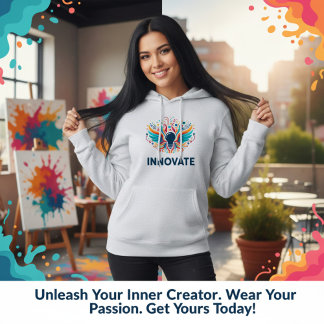 Sudadera Innovate Lightbulb Color Splash Art