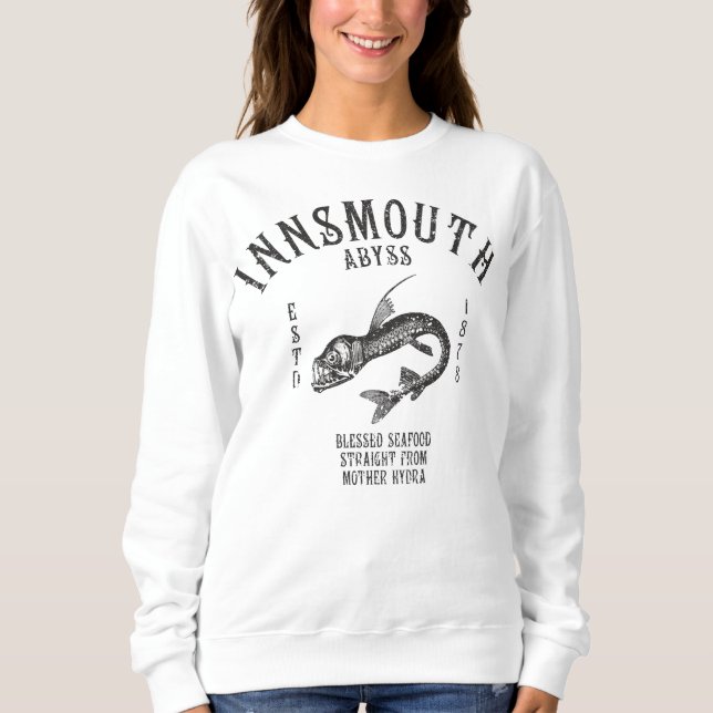 Sudadera Innsmouth Seafood Pescado Profundo Viperfish (Anverso)