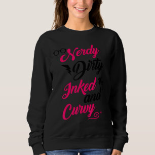 Sudadera Inquieta sucia tatuada curvilínea para mujeres chi