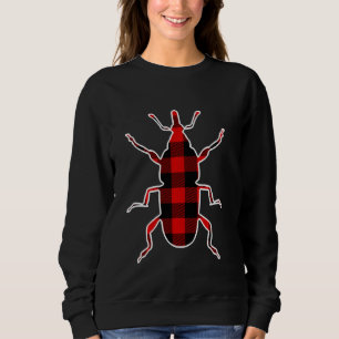 Sudadera Inscripción Red Buffalo Plaid Bug Fly Mating Pj Fa
