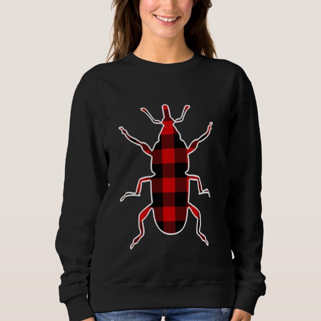 Sudadera Inscripción Red Buffalo Plaid Bug Fly Mating Pj Fa (Anverso)
