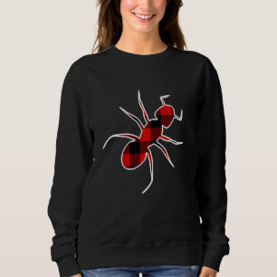 Sudadera Inscripción Red Buffalo Plaid Bug Fly Mating Pj Fa