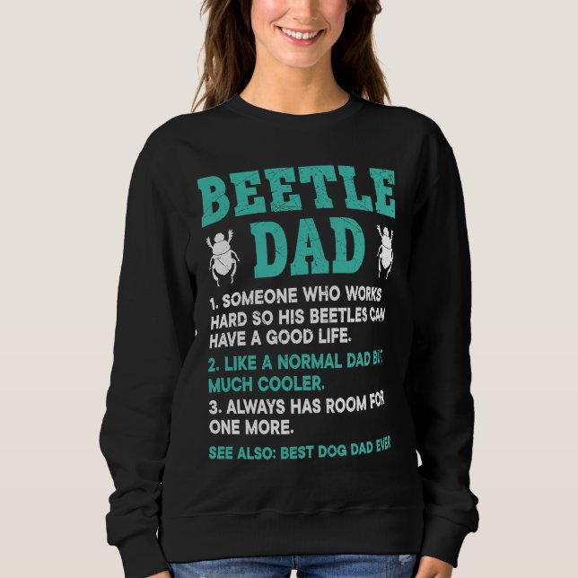 Sudadera Insect  Entomology Future Entomologist Beetle Dad (Anverso)