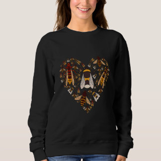 Sudadera Insect Wesp Bees As Heart Bee