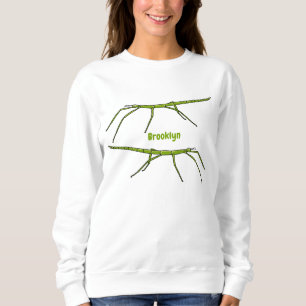 Sudadera Insectos de palos verdes con caras felices persona