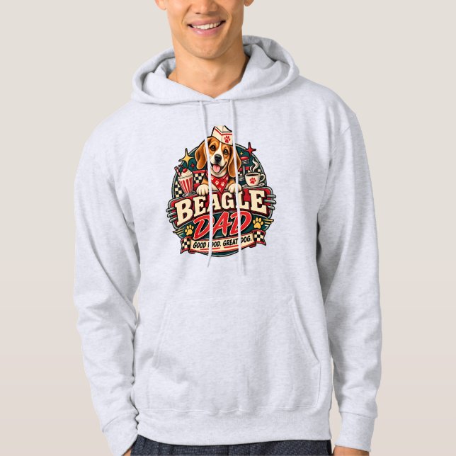 Sudadera Insígnia de Huella de Garra de Restaurante Retro d (Anverso)