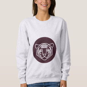 Sudadera Insignia de la cara del tigre