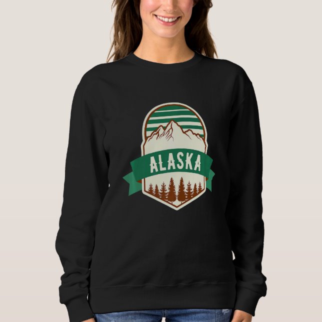 Sudadera Insignia de la montaña Alaska (Anverso)