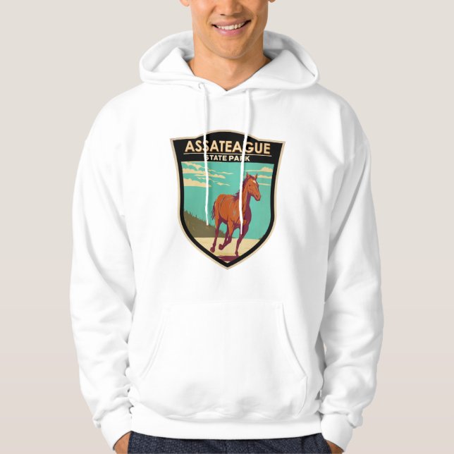 Sudadera Insignia de Maryland del Parque Estatal Assateague (Anverso)