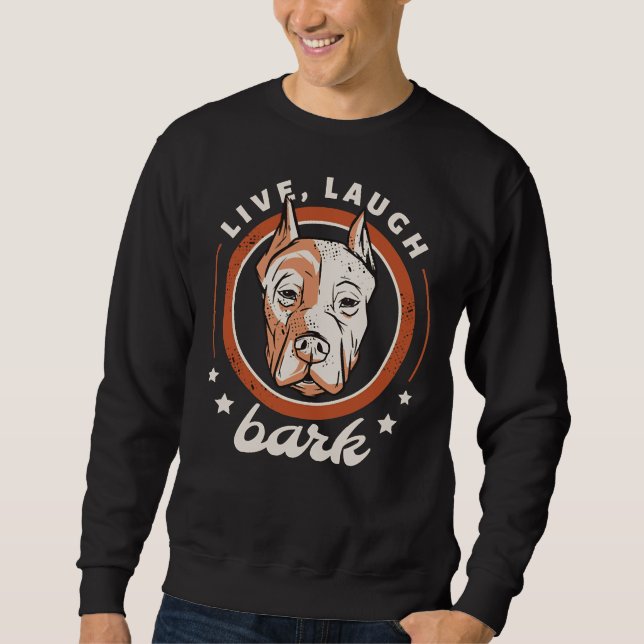 Sudadera Insignia de perro de Pitbull (Anverso)