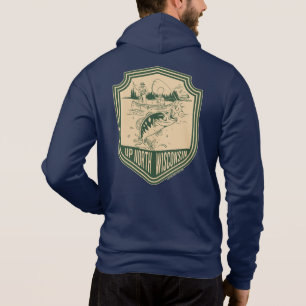 Sudadera Insignia de Pesca del Norte de Wisconsin