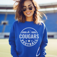 Insígnia personalizada de equipo de fútbol azul Mo