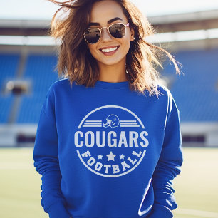Sudadera Insígnia personalizada de equipo de fútbol azul Mo