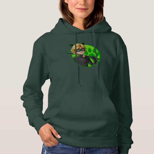 Sudadera Insignia verde Cat Noir (Anverso)