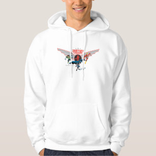 Sudadera Insignia y héroes de la Liga de la Justicia