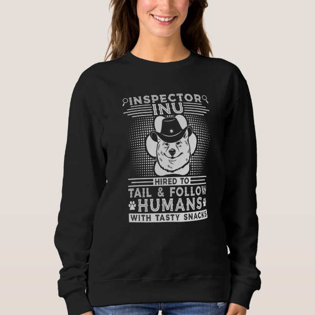 Sudadera Inspector de Dog Walker Inu Sheriff Entrenador de  (Anverso)