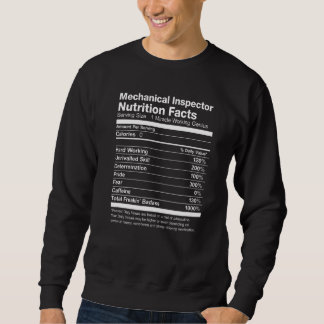 Sudadera Inspector mecánico de la nutrición Hechos divertid