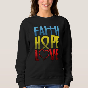 Sudadera Inspiración cristiana Fe Esperanza Amor Fa Religio
