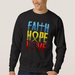 Sudadera Inspiración cristiana Fe Esperanza Amor Fa Religio