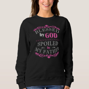 Sudadera Inspirador bendecido por Dios malcriado por mi pad