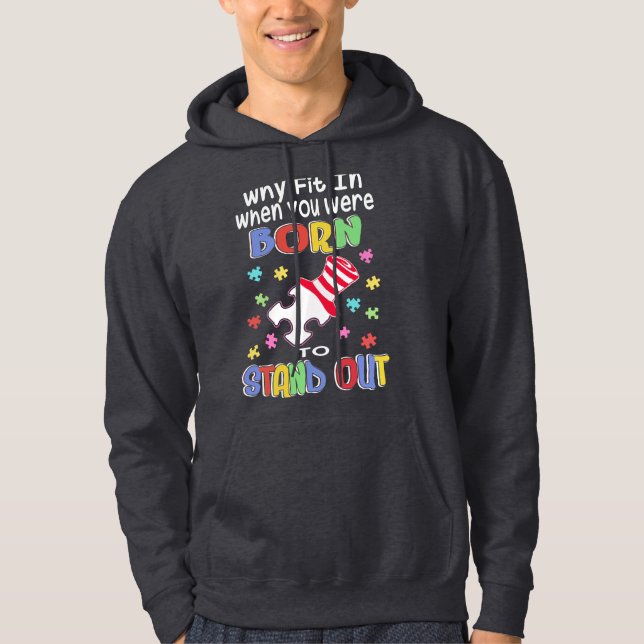 Sudadera Inspirador Que Dice Por Qué Encajar En La Concienc (Anverso)