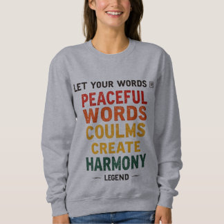 Sudadera inspiradora de manga larga