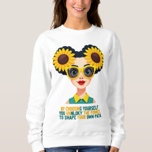 Sudadera inspiradora de manga larga