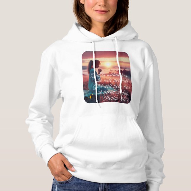 Sudadera "Inspirando fe", mujer de Hoodie (Anverso)