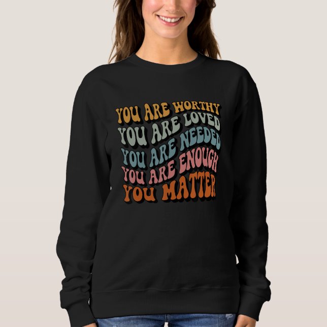 Sudadera Inspiro de retro Groovy Be Kind Tee para mujeres h (Anverso)