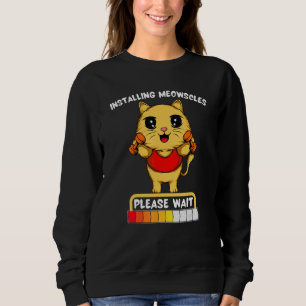 Sudadera Instalación de Meowscles Gym Fitness Halterofilia