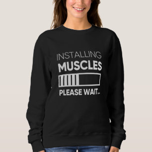 Sudadera Instalación de Muscles Novedad Tees gráficos Diseñ