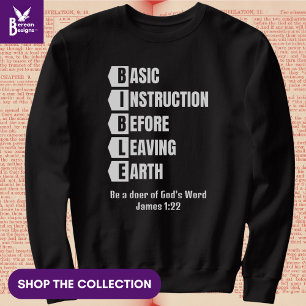 Sudadera Instrucción básica BIBLIA antes de salir de la Tie