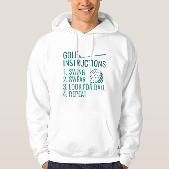 Sudadera Instrucciones de golf (Anverso)