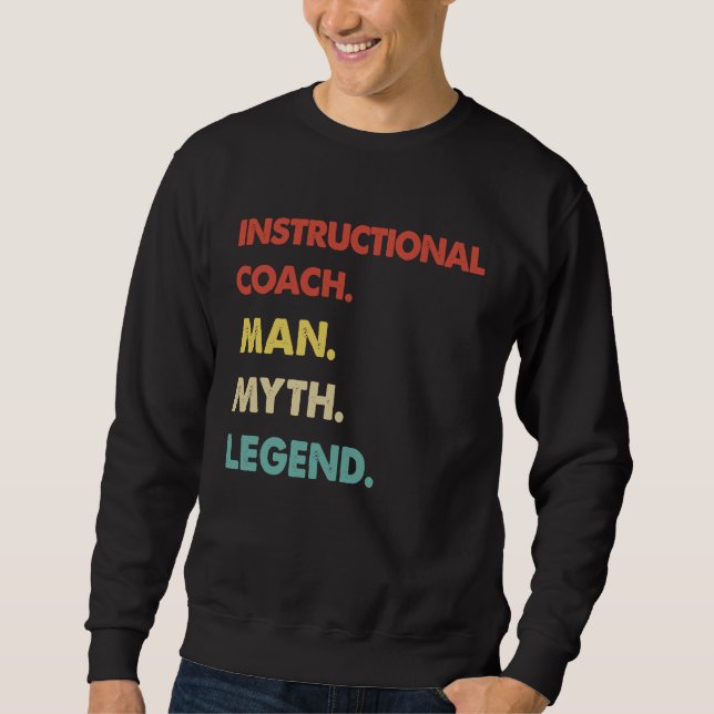 Sudadera Instructional Coach Man Myth Legend (Anverso)