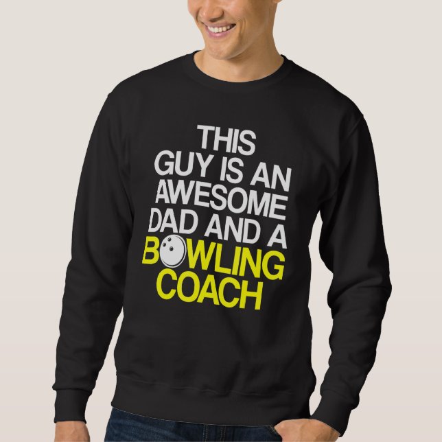 Sudadera Instructor de equipo del entrenador de bolos 35 (Anverso)