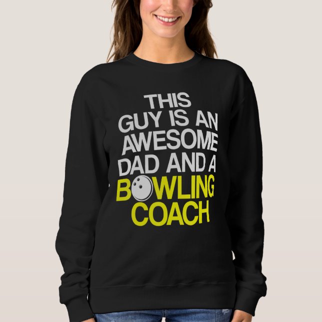 Sudadera Instructor de equipo del entrenador de bolos 35 (Anverso)