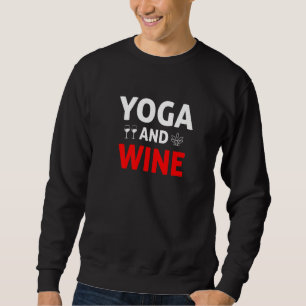 Sudadera Instructor de Fitness de Yoga y Vino Yoga Meditac