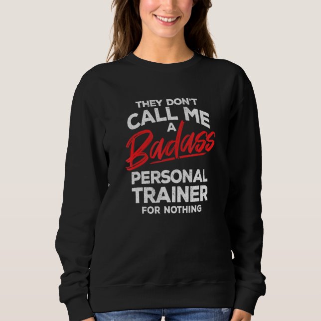 Sudadera Instructor de Fitness - entrenador de salud - pers (Anverso)